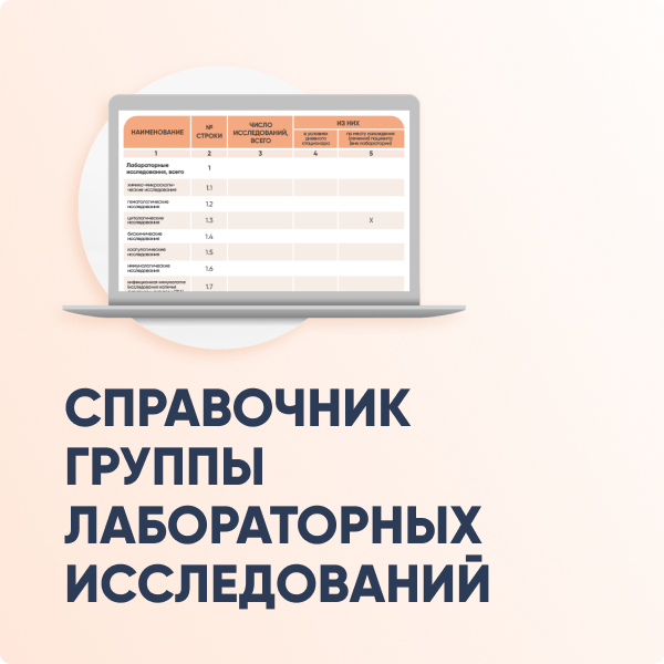 Группы лабораторных исследований