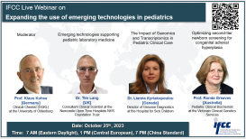 Вебинар IFCC: «Расширение использования новых технологий в педиатрии»