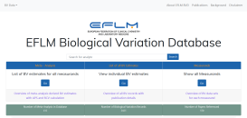 База данных EFLM по биологической вариации